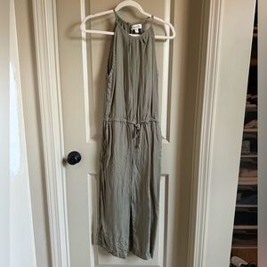 ANTHROPOLOGIE Cloth & Stone Day Tripper Jumpsuit Romper Color Olive Green Size S
